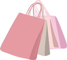 Pink Shopping Shop Buying things sale promotion bags